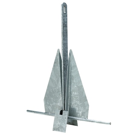 Seachoice Hot Dipped Galvanized Deluxe Anchor, Size 13S, 5/16" x 5' Chain 41730